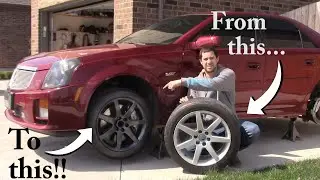 Plasti Dipping my CTS-V Wheels and Grill