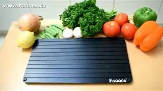 Hannex Defrosting Tray - Thaw Frozen Food in Minutes! No Electricity, No Chemicals, No Microwave