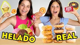 HELADOS vs REALIDAD ¿ES MEJOR EL HELADO O LO REAL? Ice Cream Challenge! | Yippee Family