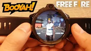 Garena Free Fire On KOSPET Prime S Smartwatch Android 9.1 1GB+16GB 1050mAh 1.6 Inch 400x400 8MP+5MP