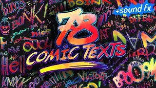 Arcade Comic Texts FX Pack - Stock Motion Graphics