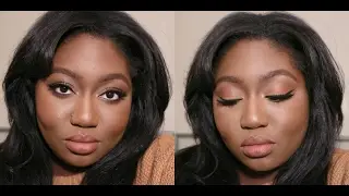 A Quick GRWM Royal Peach Palette on Dark Skin | Angella J Rose