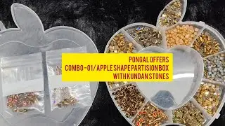 Pongal Combo offers -01 /Apple Shape Partition Box with Kundan stones Just rs 400 #plssubscribe