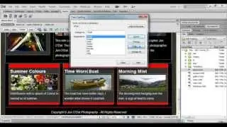 38 Adding Content to Boxes Dreamweaver Web Design Project 1