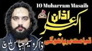 اذن علی اکبر علیہ السلام______ ذاکر وسیم عباس بلوچ #virelvideo #growmychannal