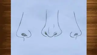 How to Draw Nose Front and Side View | Pencil Drawing Practice for Beginners