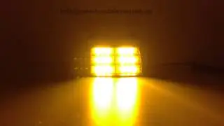LED Frontblitzer Scheibenblitzer 12 V Stra&szlig;enr&auml;umer Dash Light Auto Kfz Gelb Feuerwehr