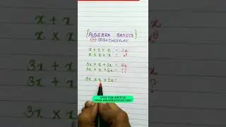 Algebra Basic #math #shorts #mathstricks