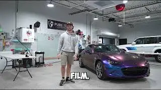 Mazda Miata Colored Paint Protection Film in Pure PPF Purple Rain - Eclipse Auto Styling