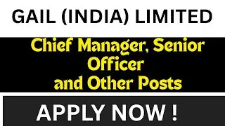 GAIL Recruitment 2025 | 29 Vacancies! Chief Manager, Sr Officer & Law Posts | Apply Online Now