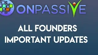 #ONPASSIVE - Important News For All Founders||onpassive Founders update  today||Onpassive agreement