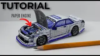 Как сделать Nissan Silvia S14 из бумаги