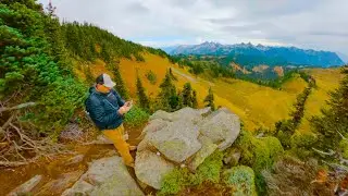 A Silent Hike Through Skyline Trail | Journey with Hiker Ep 21/long - Mount Rainier in 4K HDR