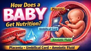 How Does a Baby Get Nutrition? | Placenta, Umbilical Cord & Amniotic Fluid Explained. #UmbilicalCord