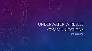Underwater Wireless Communications