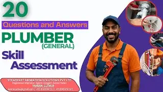 Plumber Skill Assessment Questions & answers #australia #immigration #youtube #trending #job #visa