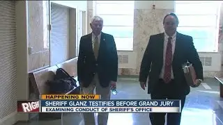 Tulsa County Sheriff Stanley Glanz appears at courthouse to testify before grand jury Wednesday