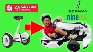 WE TURNED SEGWAY SCOOTER TO GOKART | Ninebot GoKart Kit for kids Review | Segway Ninebot Gokart Kit