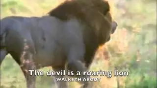 The devil is a roaring lion -  1 peter 5 8 bible memory song
