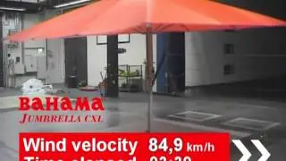 Bahama Umbrella CXL Wind Tunnel Test