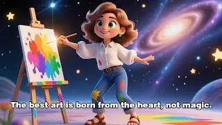 The best art is born from the heart, not magic. #shorts #kids #lifelessons #moralstories #education