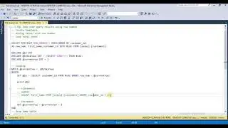 T-SQL loop over query results using row number :: Row num