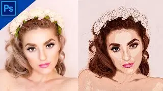 How to convert a photo to cartoon Effect | Photoshop Tutorial