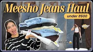 Meesho Jeans Haul for Women | Affordable Jeans under ₹600 Only😍😱 | TANVI ARORA