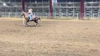 Kelly 1st time ever pole bending