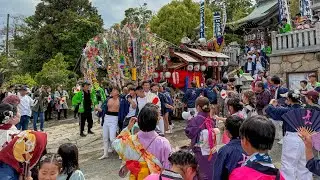 R7.5.10 淡路島 岩屋春祭り 宵宮 長浜 石屋神社引っ込み だんじり巡行 2025/05/10(土)