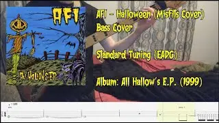 AFI - Halloween (Misfits Cover) - Bass Cover (with Play Along Tab)
