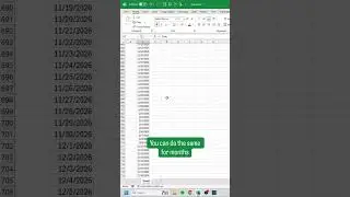 How to put dates in excel! #cheatsheets #excel #googlesheets