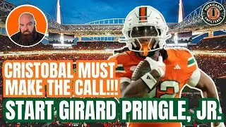 Miami Hurricanes MUST START Freshman RB Girard Pringle Jr Against NC State | He Changes The OFFENSE!