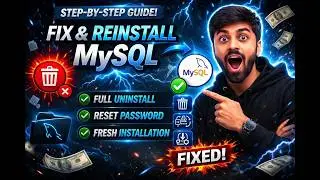 How to Completely Remove & Reinstall MySQL (Fix All Errors) | SQL Workbench & Server|Full Guide 2026