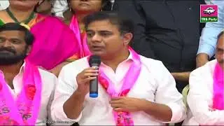 LIVE | TRS Working President, Minister KTR addressing the Media at Telangana Bhavan