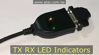 ATAC US232 US232P USB to RS232 TX RX LED Indicators