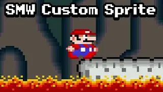 SMW Custom Sprite - RPG Overworld Mario in a Level