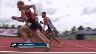 2017 NEC T&F Championships - Men's 3000 Steeple, Austin Trainor, CCSU