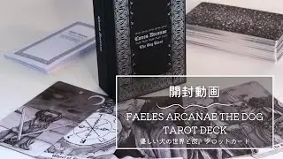 【開封動画】FAELES ARCANAE THE DOG TAROT DECK ◆ 優しい犬の世界と炭。タロットカード