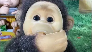 Vintage Plush Hosung Little monkey lost 1992 Unboxing, My Baby Monkey Mango Comparison & ReFlocking