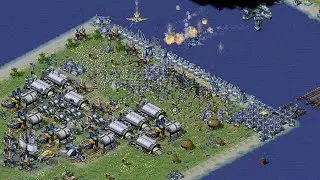 Red Alert 2 Yuri Revenge - Extreme AI Hard 1vs7 - Франция - Карта Acid Rain Ra2 CNCnet Command Co...