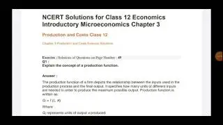 12th standard economics 3rd chapter explanation part-1/Production and cost/by m n Coaching centre