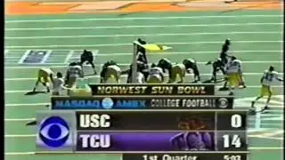 TCU Basil Mitchell 1998 Sun Bowl 60 Yard TD vs USC Trojans Horned Frogs