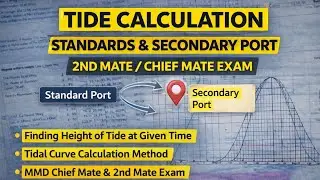Tide calculation secondary and standards port Chief mate exam, 2nd mate cadet ncv mates exam