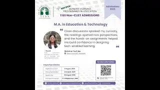 MA in Education and Technology | 2025 Alumna Speak 2025 | CETE, SoE, TISS