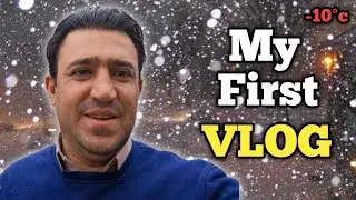 My First Vlog in Snowfall ❄️ | Beautiful Snow Views with Animals 🐾
