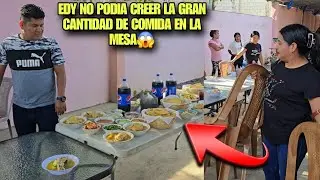 EDY Quedo En SH0K Al Ver La Gran Cantidad De Comida Que Le Pusieron En La Mesa, Ver Para Creer😱
