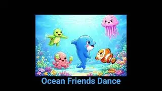 Dance with the ocean friends! 🌊  A kids song by HappyHops #OceanFriends #KidsSong #HappyHops #Shorts