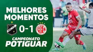 AM&Eacute;RICA-RN &Eacute; TRICAMPE&Atilde;O POTIGUAR AP&Oacute;S VENCER O ABC COM GOL NO FIM DA PARTIDA | MELHORES MOMENTOS
