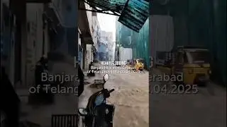 Heavy flooding in Banjara Hills in Hyderabad of Telangana, India 03.04.2025 #india #hyderabad #flood